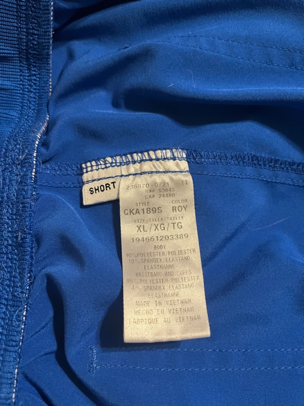 Blue scrub pants